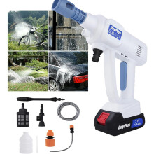 Cordless Power Washer 120W High Power Washer Machine with Rechargeable Battery, Max Portable Pressure Washer for Car Fence Floor Cleaning Watering