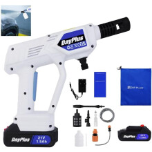 Cordless Portable Car Pressure Jet Washer, Battery Power Washer with Water Tank for Washing, 21V 1.5Ah Battery & Charger, 2.8-3L/min
