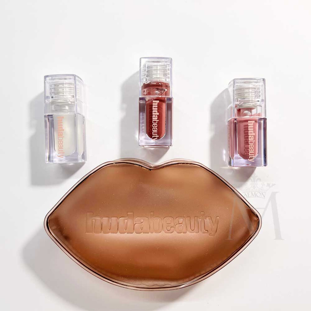 Huda Beauty FAUX FILLER Extra Shine Lip Glossiest Gloss Trio