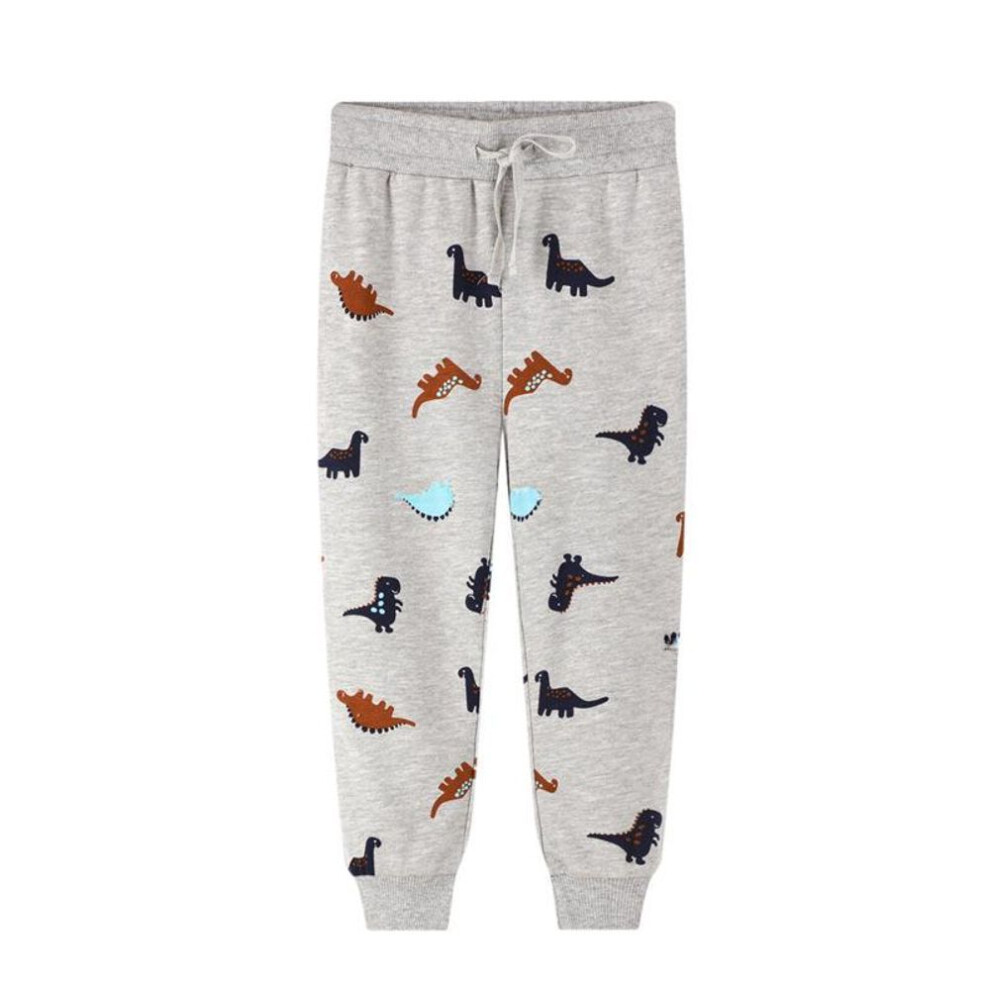 (3T for 90-95cm) "kids' Dinosaur Pattern Pants For Boys - Autumn/spring Trousers For Young Children