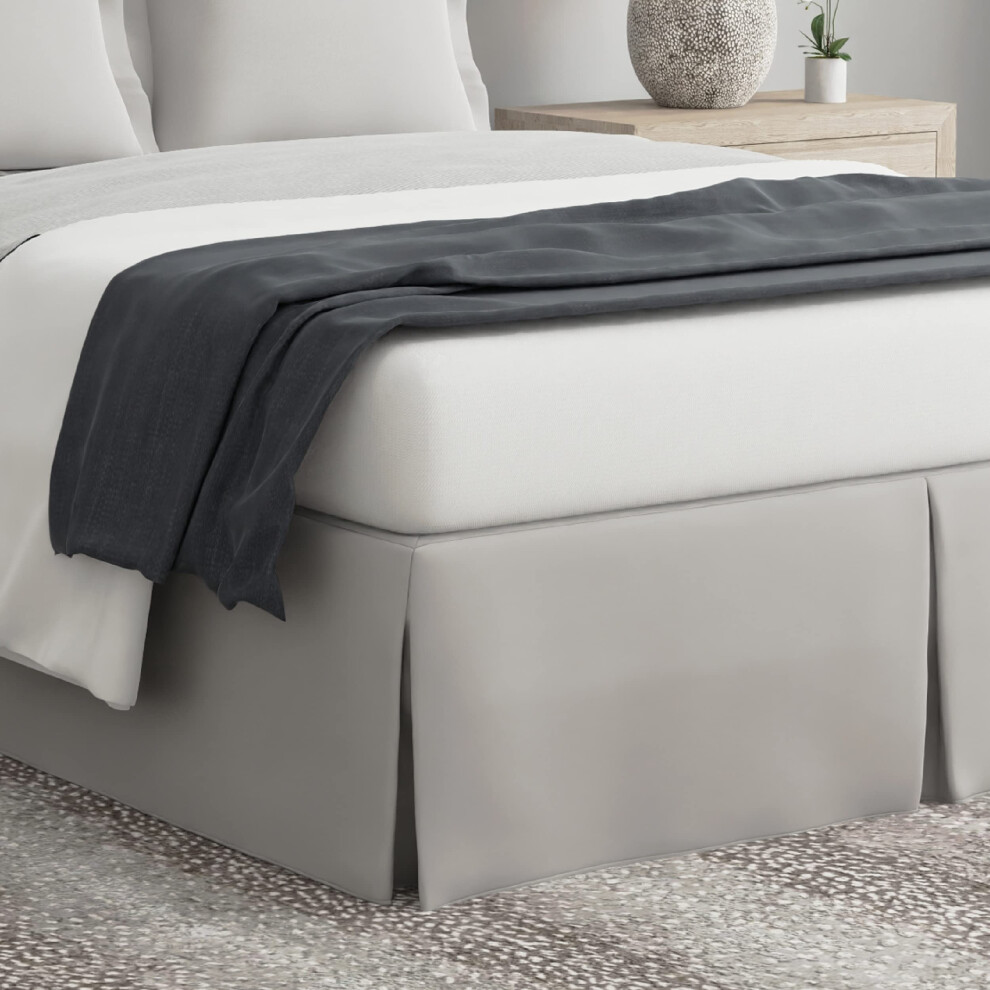 Les fabricants de lits ne soul   vent jamais votre matelas Jupe de lit enveloppante Style classique Tissu infroissable     faible entretien Longueur