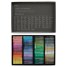 MUNGYO Gallery Professionele kunstenaars zachte oliepastels set van 72 levendige kleuren voor het mengen