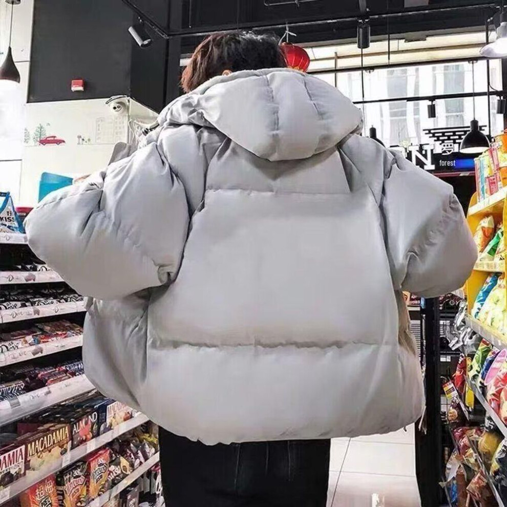 (gray, Double Extra Large) 2022 Boys' Winter Cotton-Padded Jacket: Thick Warm Puffer, Sporty Casual Fashion, Handsome Design.