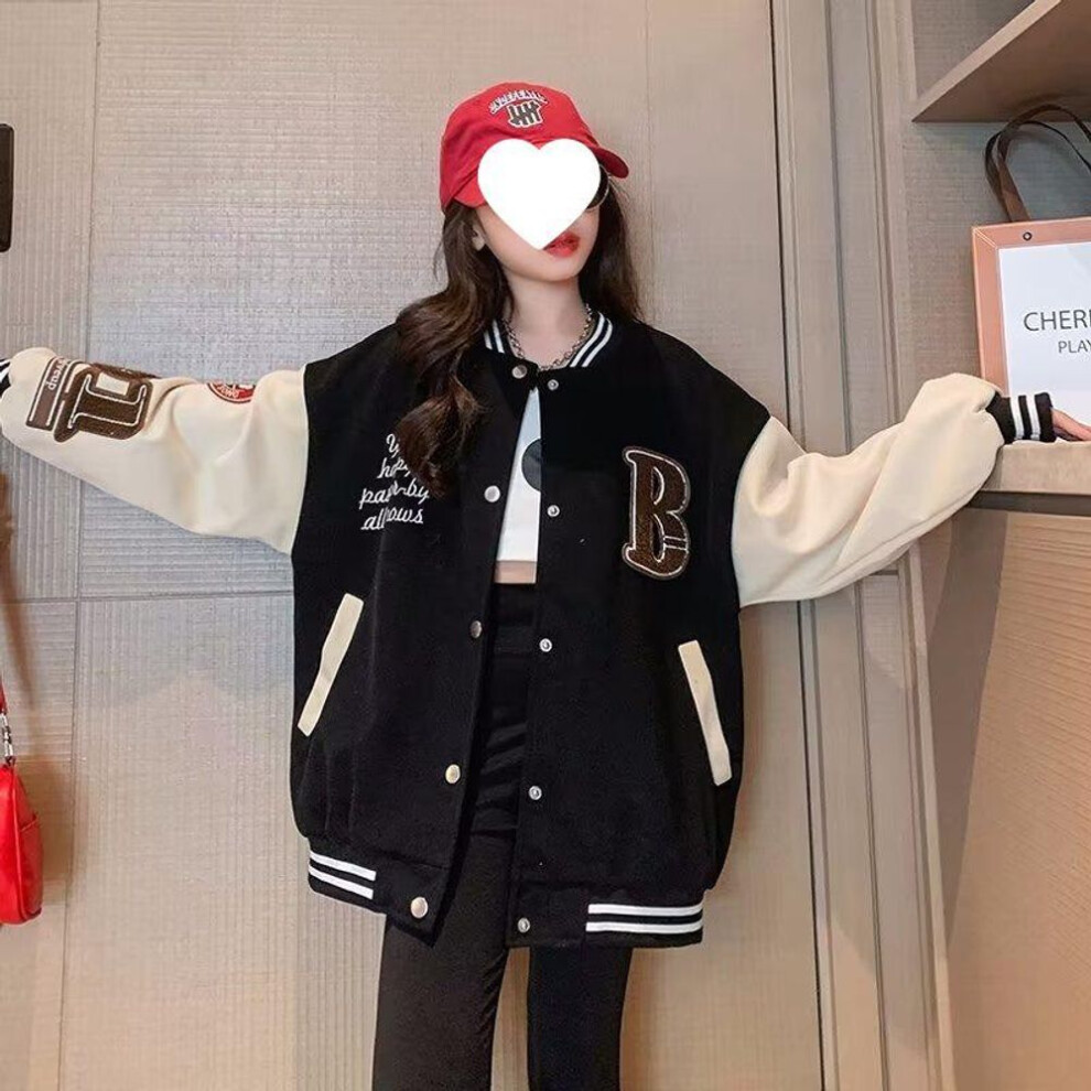 (black, 170) Stylish Girls' Spring & Autumn Coats: Baseball Jackets & Fashion Cardigans For Ages 8-9