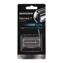 Electric Shaver Original Replacement Head, Easily Attach Your New Shaver Head, Compatible with Generation Series 7, 70S, Silver