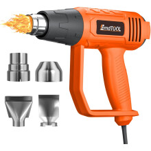Heat Gun,2000W Professional Electric Hot Air Gun Dual Temperature Settings 60°C-600°C,with Overload Protection and 1.5s Fast Heating