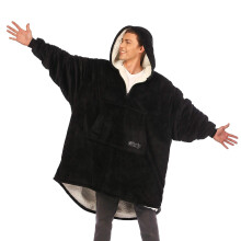THE COMFY Original Quarter Zip  Oversized Microfiber  Sherpa Wearable Blanket with Zipper  Seen On Shark Tank  One Size Fits A