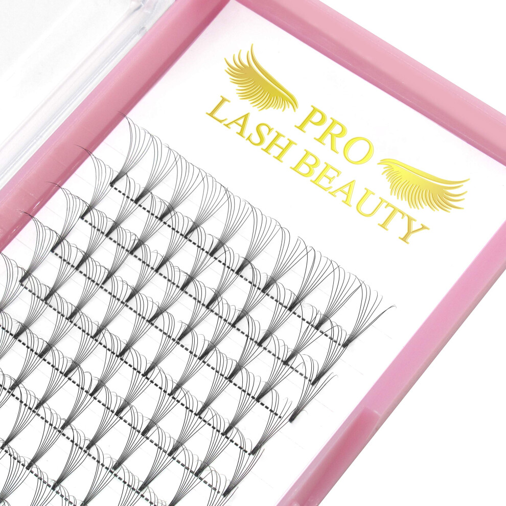 Extensions de cils pr   fabriqu   es en    ventail 7D-D-007-18 Volume pr   fabriqu        tige courte