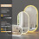 800*500mm Oval Backlit LED Bathroom Vanity Mirror Bluetooth Speaker 4