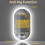 800*500mm Oval Backlit LED Bathroom Vanity Mirror Bluetooth Speaker 7