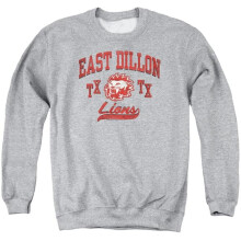 Trevco Sportswear NBC691-AS-2 Friday Night Light Athletic Lions Adult Crewneck Sweatshirt, Athletic Heather - Medium