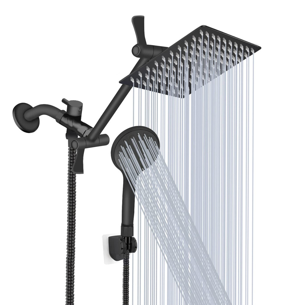Shower Head 8 High Pressure Rainfall/Handheld Shower Combo With 11'' 6973536930421