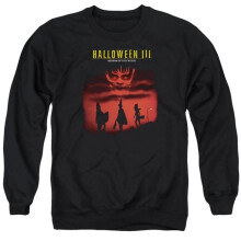 Trevco Sportswear UNI347-AS-2 Halloween III Season of the Witch Adult Crewneck Sweatshirt, Black - Medium