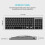 (silver) "Dual-Mode Wireless Keyboard & Mouse Set: Bluetooth & USB 2.4G Compatible for Multi-System and Multi-Device Use in Home, Office, or Gaming" 2