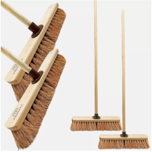 2-Pack Outdoor Broom Set with 120 cm Handles – Soft Bristle Yard Sweeper Brooms (3016H_2Pack)