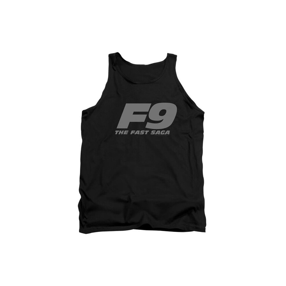 Trevco Sportswear UNI1979-TK-3 Fast & The Furious 9 F9 Logo Adult Tank Top, Black - Large-image-OPC-PGD2JWV-NEW
