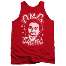 Trevco Sportswear WBM642-TK-5 ELF Omg Santa Adult Tank Top, Red - 2X