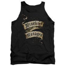 Trevco Sportswear HP8078-TK-4 Harry Potter Mischief Managed Adult Tank Top, Black - Extra Large