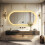 Oval Backlit Bathroom Mirror Bluetooth Speaker Anti-fog Vanity Mirror 2