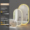 Oval Backlit Bathroom Mirror Bluetooth Speaker Anti-fog Vanity Mirror 4