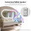 Oval Backlit Bathroom Mirror Bluetooth Speaker Anti-fog Vanity Mirror 7