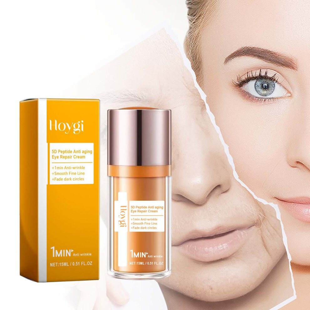 Leatpharkee 5D Peptide Anti-Aging Eye Repair Cream Fade Dark Circles Fine Lines Wrinkles