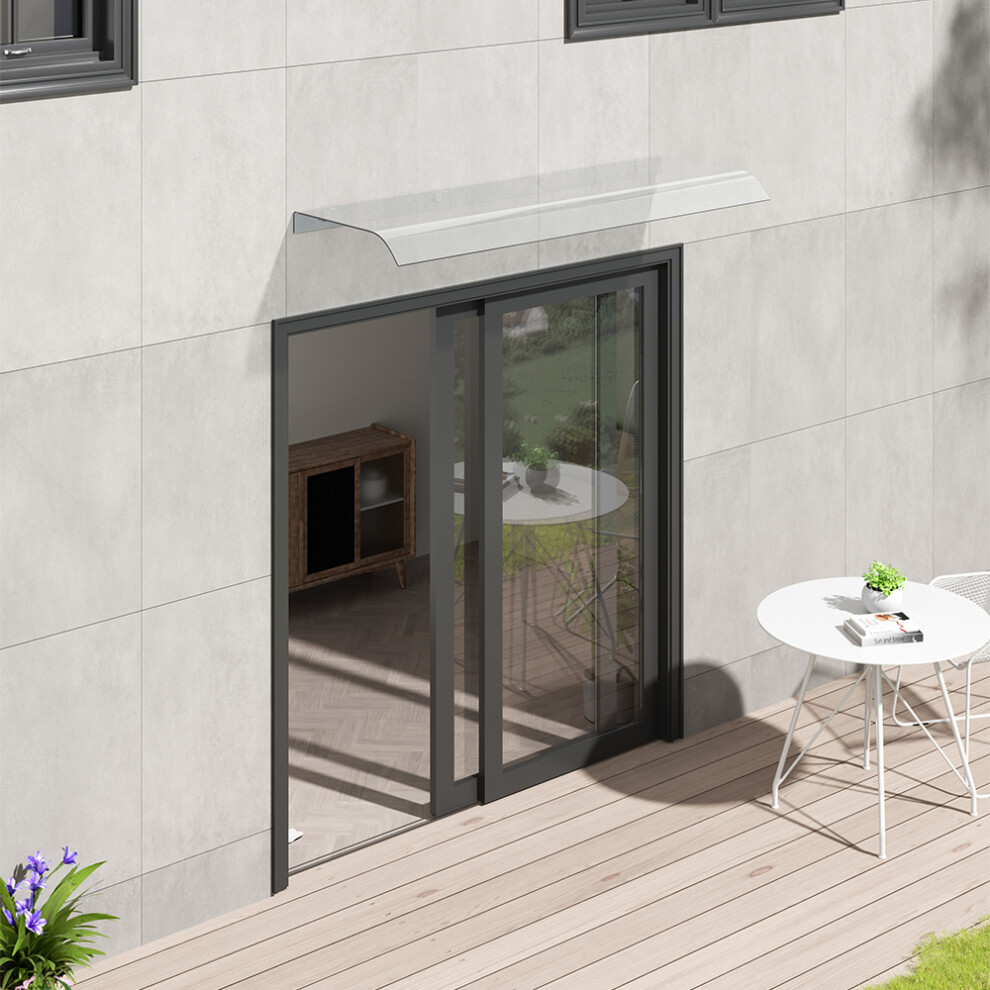 Garden Sanctuary Transparent Window Door Awning Canopy - 40*100 CM