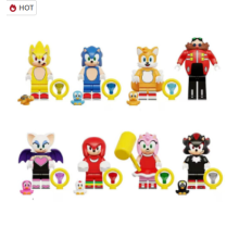 (8PCS-A) 16Pcs Sonic The Hedgehog Minifigure Fit Lego Kid Toy Gift