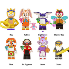 (8PCS-B) 16Pcs Sonic The Hedgehog Minifigure Fit Lego Kid Toy Gift