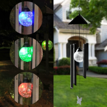 Remarkable Wind Chimes Solar Powered Colour Changing Led Light Garden Windchimes