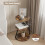 ELECWISH (Brown) LED Sofa Side Table Modern Living Room End Table 8