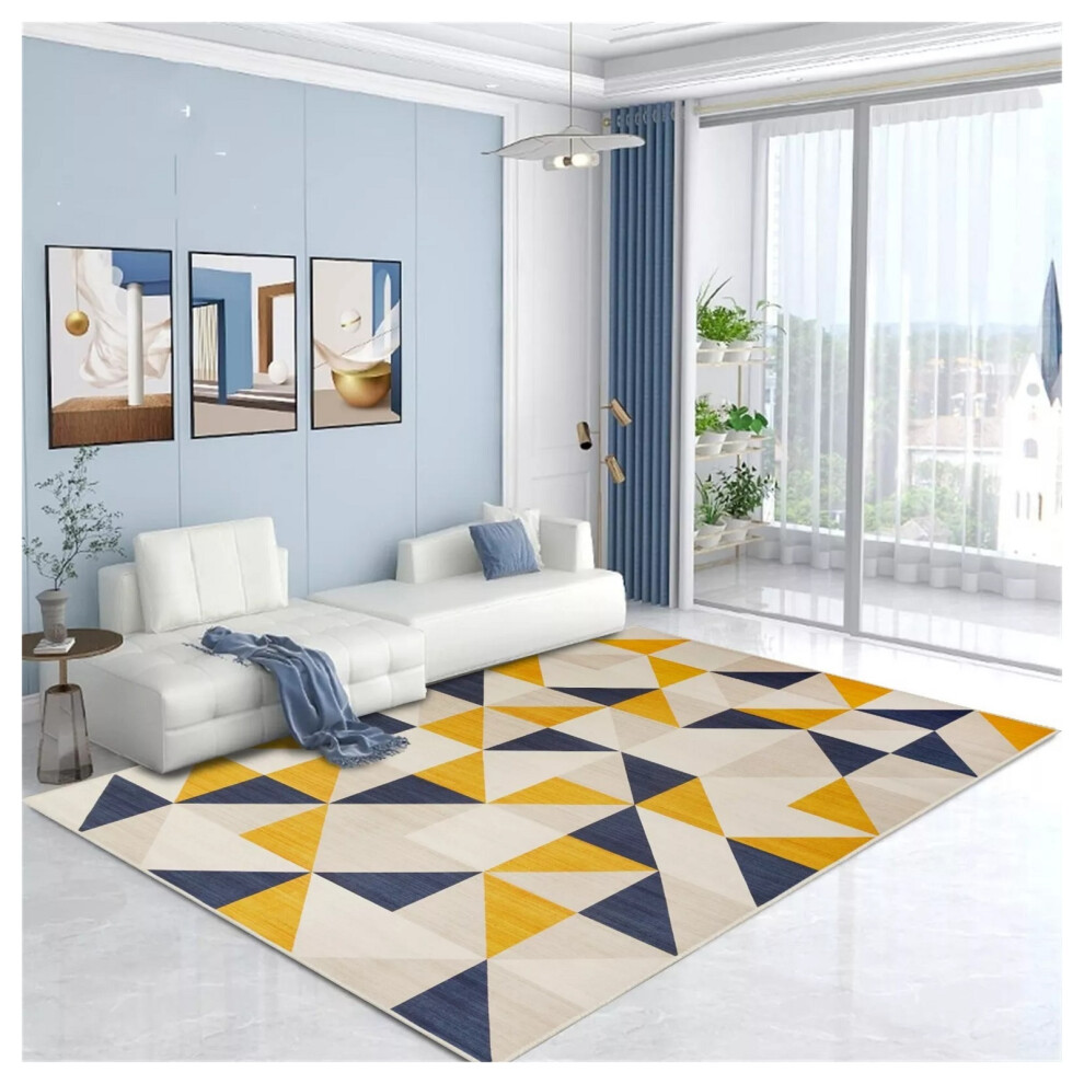 (200 x 290 cm (6 ft 5 in x 9 ft 5in)- Extra Large Area Rugs Living Room Bedroom Carpet, Brio) Extra Large Rugs Living Room Printed Rug Runner