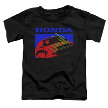 Trevco Sportswear HNDA121-KT-1 Honda Civic Bold Toddler Short Sleeve T-Shirt, Black - Large 4T