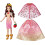 Disney Disney Princess Belle Κούκλα Μόδας, 10 Συνδυασμοί Ρούχων, Ρούχα και Αξεσουάρ για Παιδιά 3+ 3