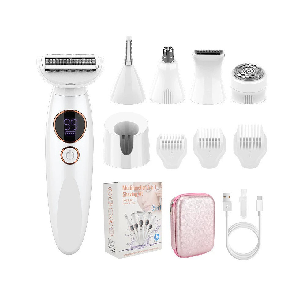 (733) Six-in-one women's hair trimming and shaving instrument private parts shaver electric foot grinding device nose hair trimmer