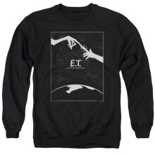 Trevco Sportswear UNI557-AS-5 ET Simple Poster Adult Crewneck Sweatshirt, Black - 2X