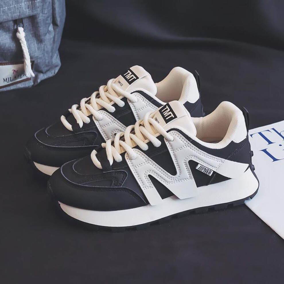(black, Size 35) Women's Forrest Gump 2024 Korean-Style Height-Boosting Running Shoes, Size FD-6682