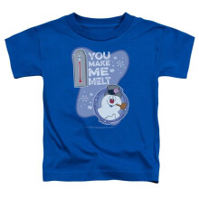 Trevco Sportswear WBM663-TT-1 Frosty The Snowman Melt Toddler Short Sleeve T-Shirt, Royal - Small 2T