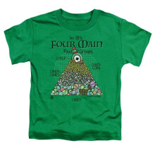 Trevco Sportswear WBM664-TT-3 ELF Food Pyramid Toddler Short Sleeve T-Shirt, Kelly Green - Large 4T