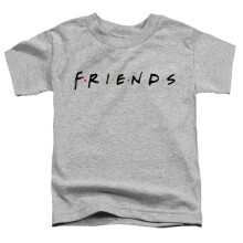 Trevco Sportswear WBT1312-TT-3 Friends Titles Toddler Short Sleeve T-Shirt, Athletic Heather - Large 4T
