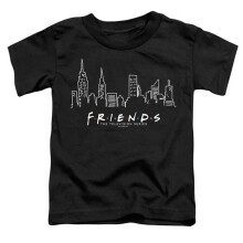 Trevco Sportswear WBT1314-TT-2 Friends Light Blueline Toddler Short Sleeve T-Shirt, Athletic Heather - Medium 3T