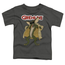 Trevco Sportswear WBM774-TT-3 Gremlins Flasher Toddler Short Sleeve T-Shirt, Charcoal - Large 4T