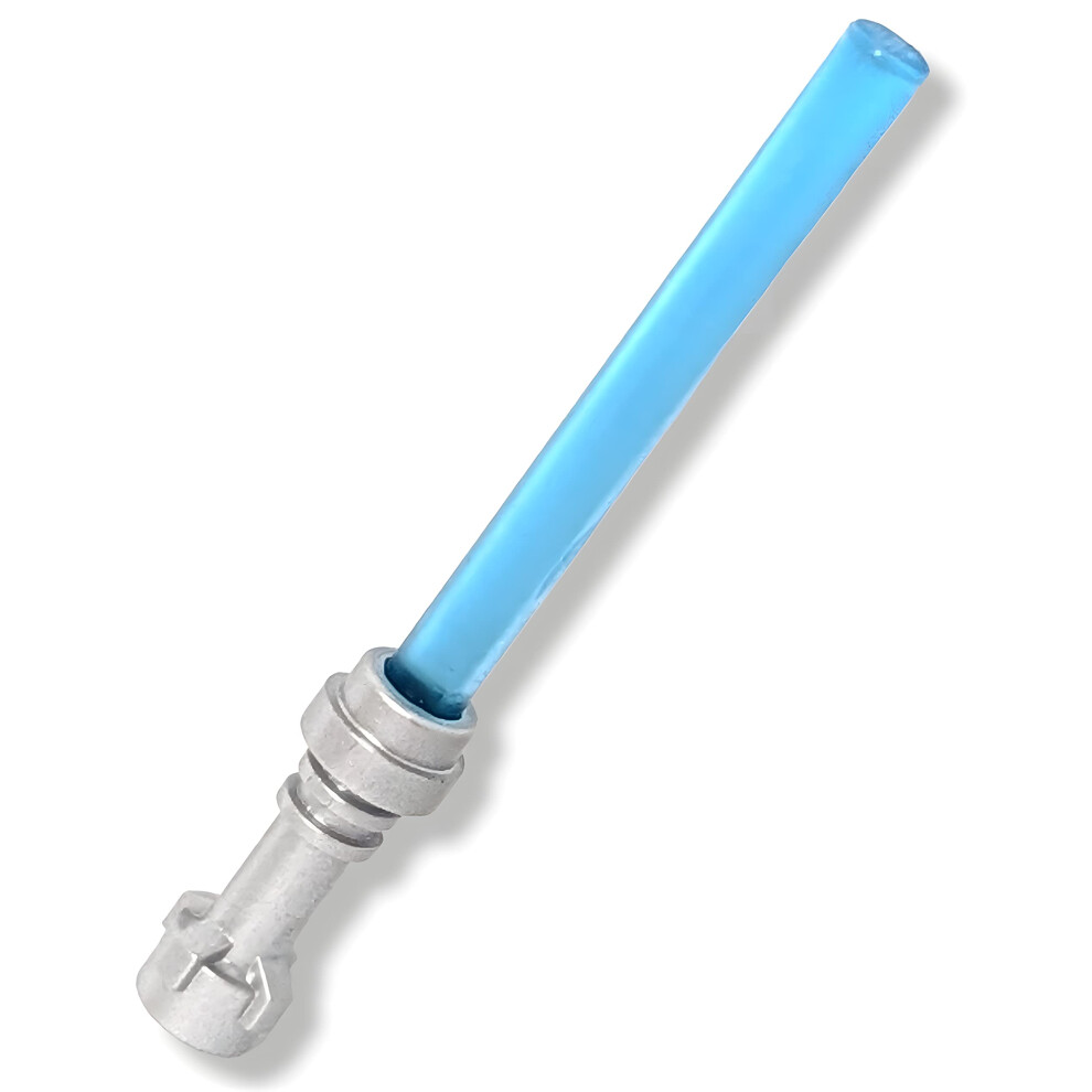 Lego Accessories: Star Wars Replacement Blue Lightsaber (Trans-Blue) - For Minifigs-image