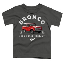 Trevco Sportswear FORD122-TT-1 Ford Bronco Illustrated Toddler Short Sleeve T-Shirt, Charcoal - Small 2T