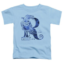 Trevco Sportswear HP8211-TT-1 Harry Potter Ravenclaw R Logo Toddler Short Sleeve T-Shirt, Black - Small 2T