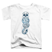 Trevco Sportswear HP8213-TT-2 Harry Potter Death Eater Dark Mark Logo Toddler Short Sleeve T-Shirt, Black - Medium 3T