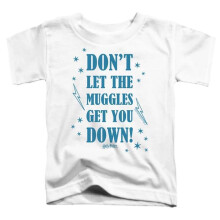 Trevco Sportswear HP8985-TT-3 Harry Potter Muggles 2 Toddler Short Sleeve T-Shirt, White - Large 4T