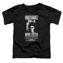 Trevco Sportswear HP7000-KT-1 Harry Potter Undesirable No.1 Toddler Short Sleeve T-Shirt, Black - Large 4T