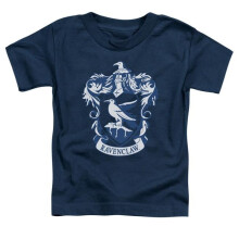 Trevco Sportswear HP8039-KT-1 Harry Potter Ravenclaw Crest Toddler Short Sleeve T-Shirt, Navy - Large 4T