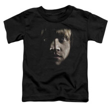 Trevco Sportswear HP8049-KT-1 Harry Potter Ron Poster Head Toddler Short Sleeve T-Shirt, Black - Large 4T